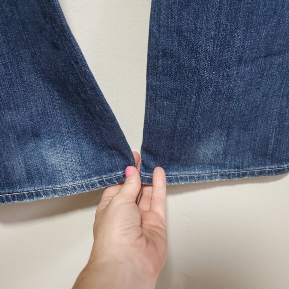 AG ADRIANO GOLDSCHMIED Tomboy Relaxed Straight Leg Jeans Low Rise Women 26 x 33" - Picture 14 of 14